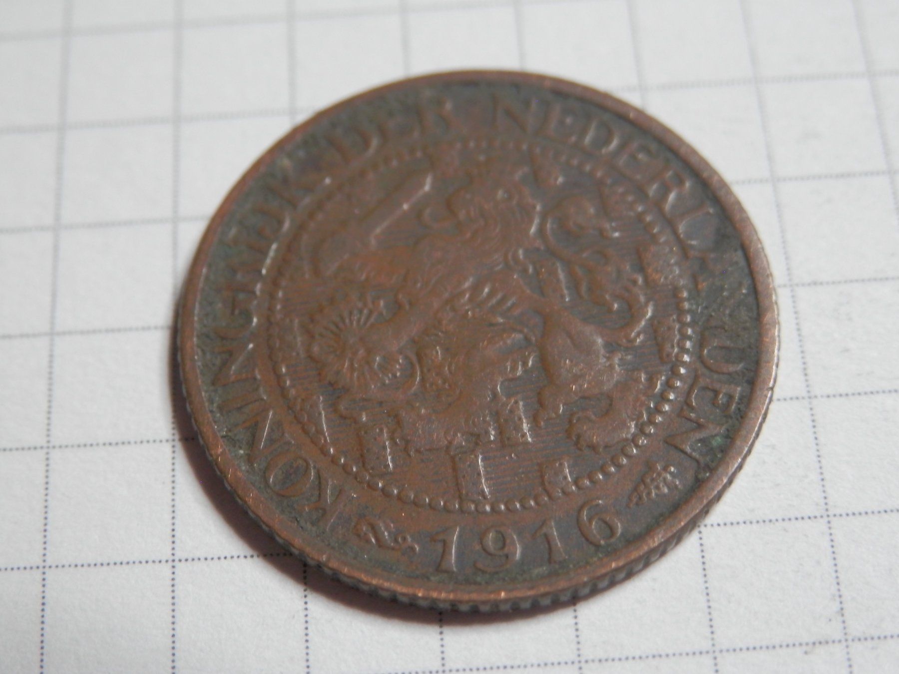Tutti le monete: Niederlande 1 Cent, 1916 neuwertig – Usato da Weiach venduto da weiach81 1