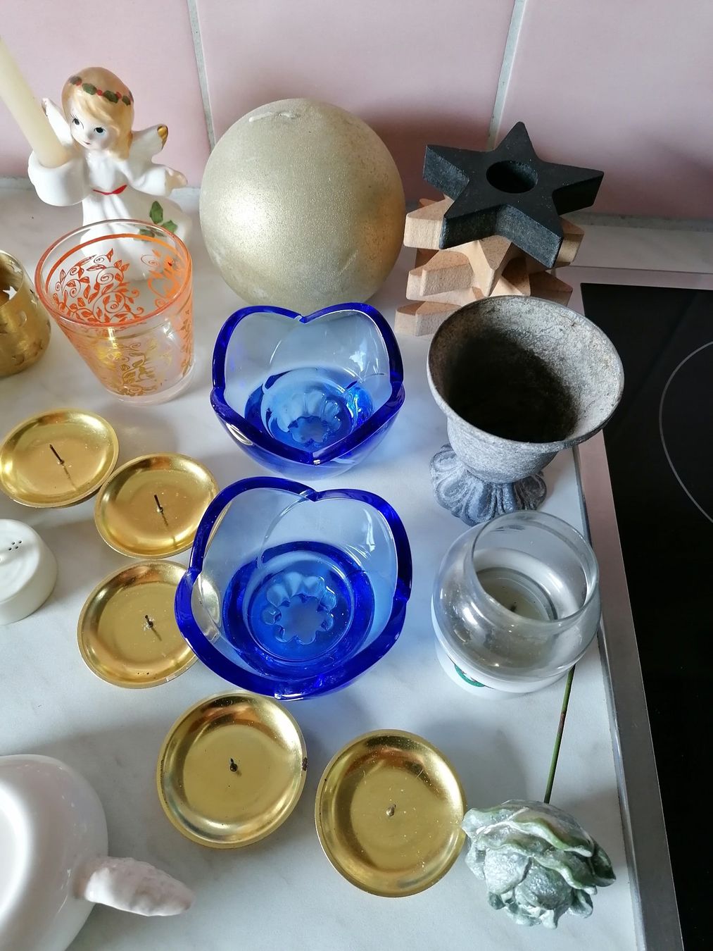 Kerzenständer: Dekoration Engel, Teelichthalter, Kerzen – Gebraucht aus Zollikofen von Blackie 3