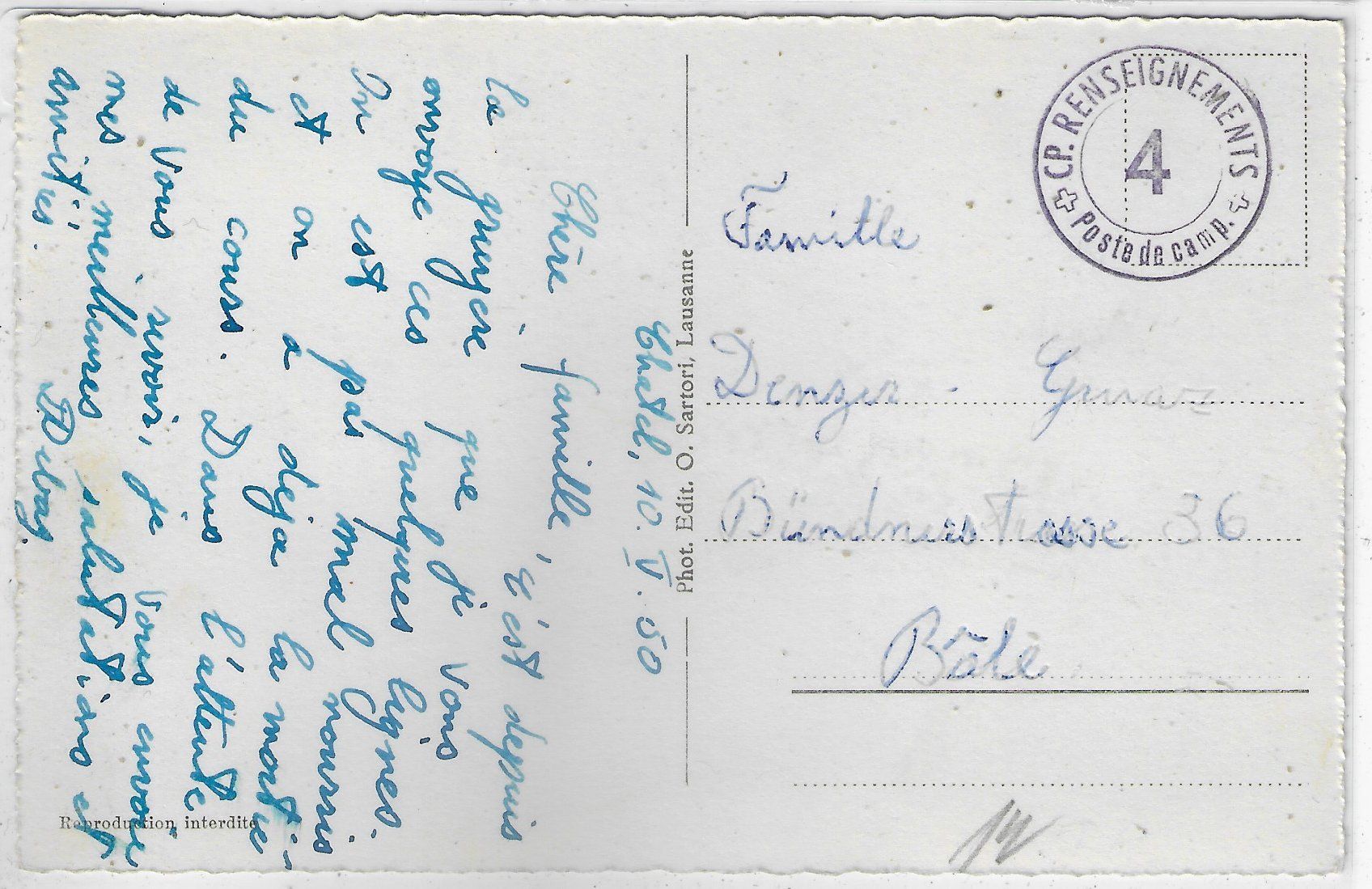 Cartoline postali: Chatel St. Denis et Dent de Lys – Usato da Ettingen venduto da Kartenplanet 1