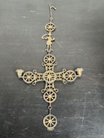 Chandelier figurine en laiton vintage, croix celtique gothic