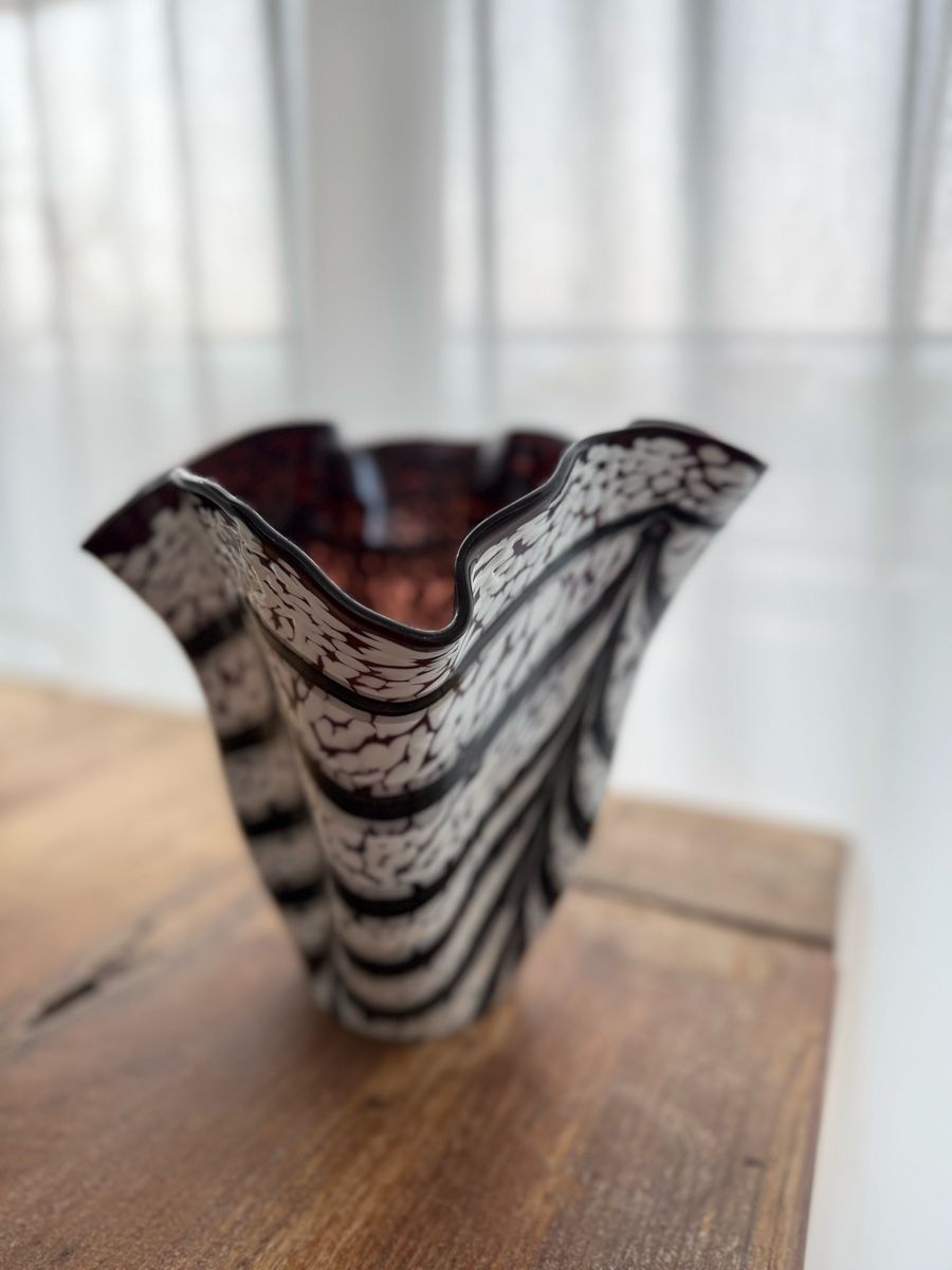 Vasi & Recipienti: Schwarz-weisse Fazzoletti Vase – Nuovo (secondo la descrizione) da Zürich venduto da cle_7zph