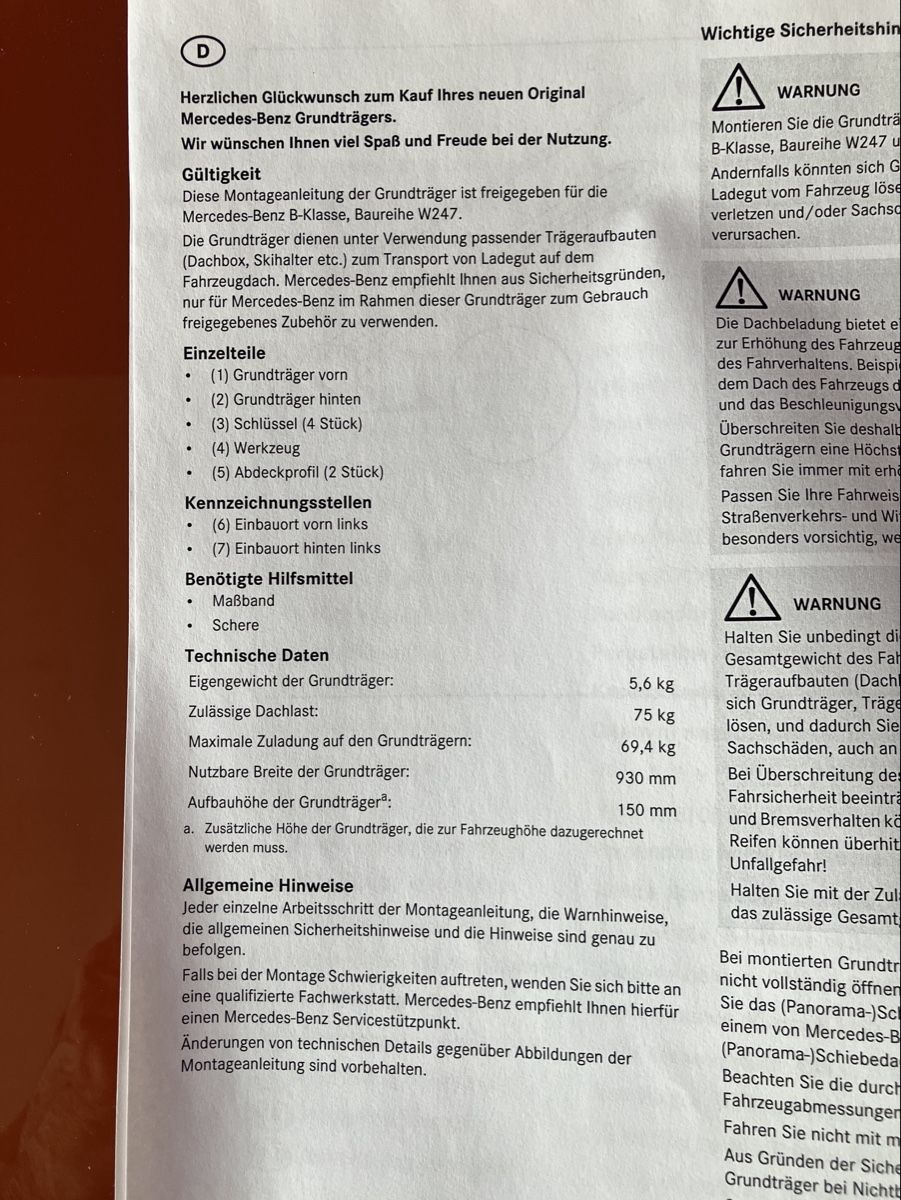 Mercedes-Benz Toutes les pièces auto: Barres de toit de base Mercedes B – D'occasion à Vesin par Erwy 6