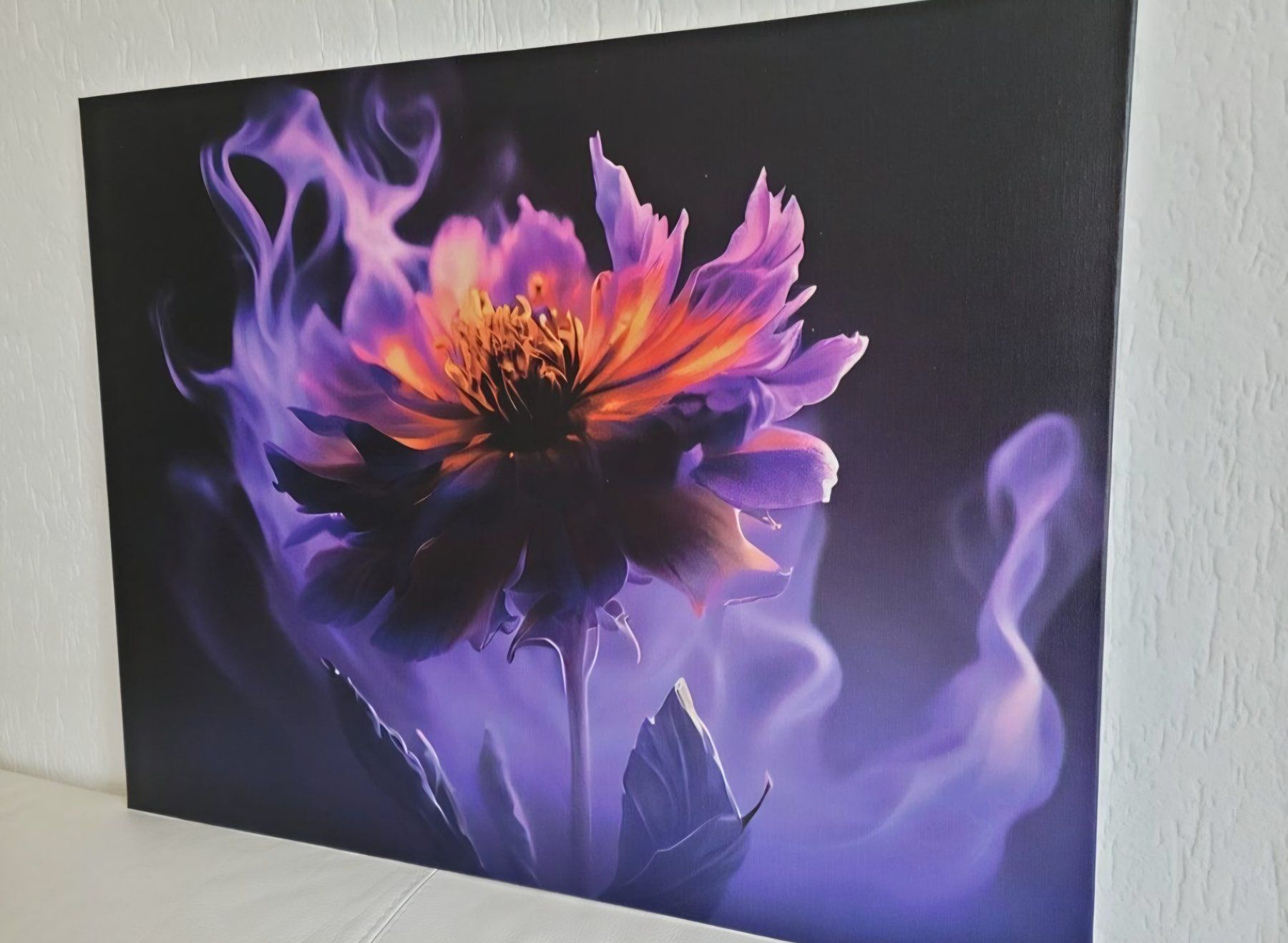 Foto & Immagini: Blumenbild  – Modernes Leinwandbild Wanddekoration – Nuovo (secondo la descrizione) da Tann venduto da WSD 3
