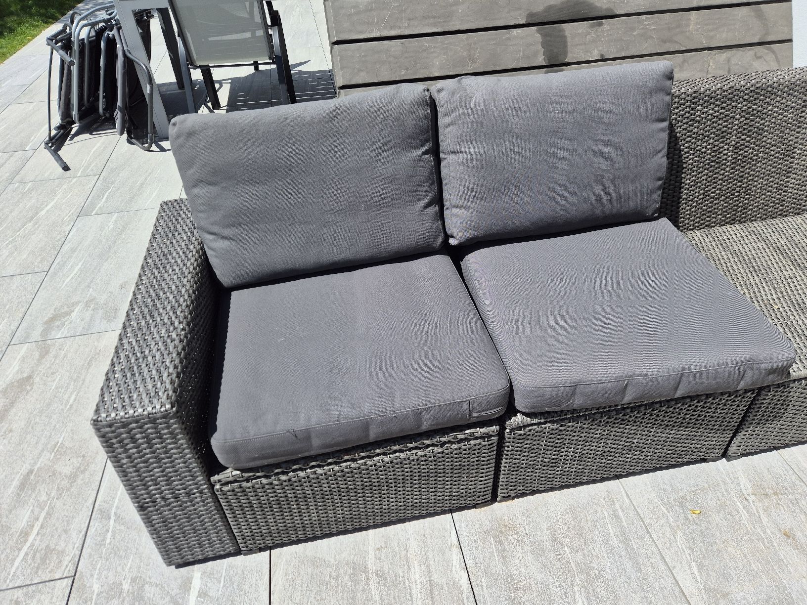 Divani: IKEA Rattan Sitzlounge, anthrazit – Usato da Thun venduto da tri-tra-trio 4