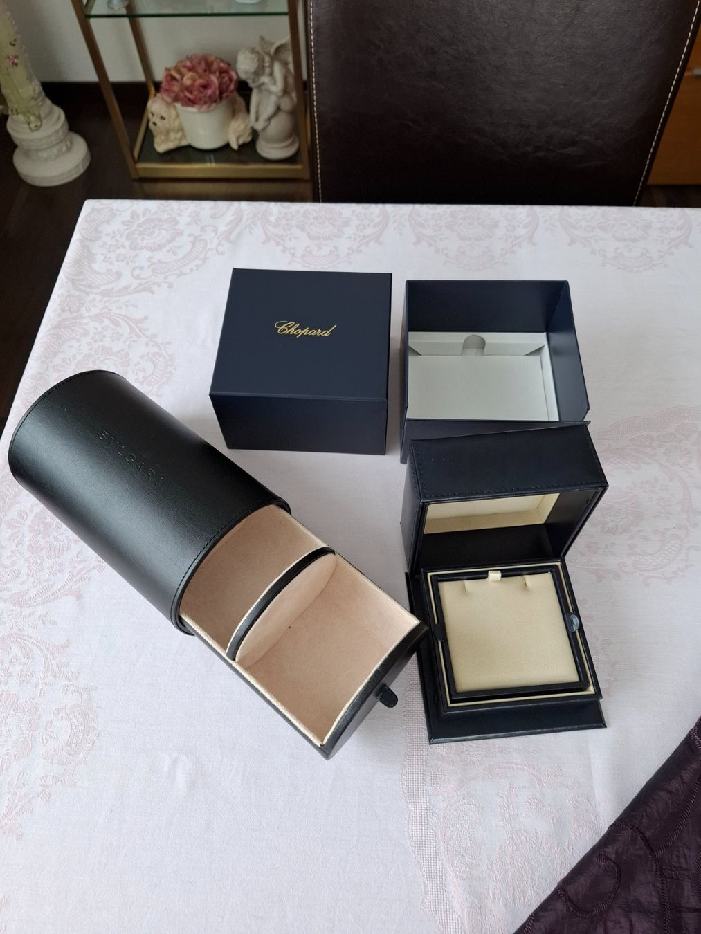 Scatole porta orologi: Chopard und Bulgari Uhren/Schmuck Box – Usato da Niedergösgen venduto da Johny10 2