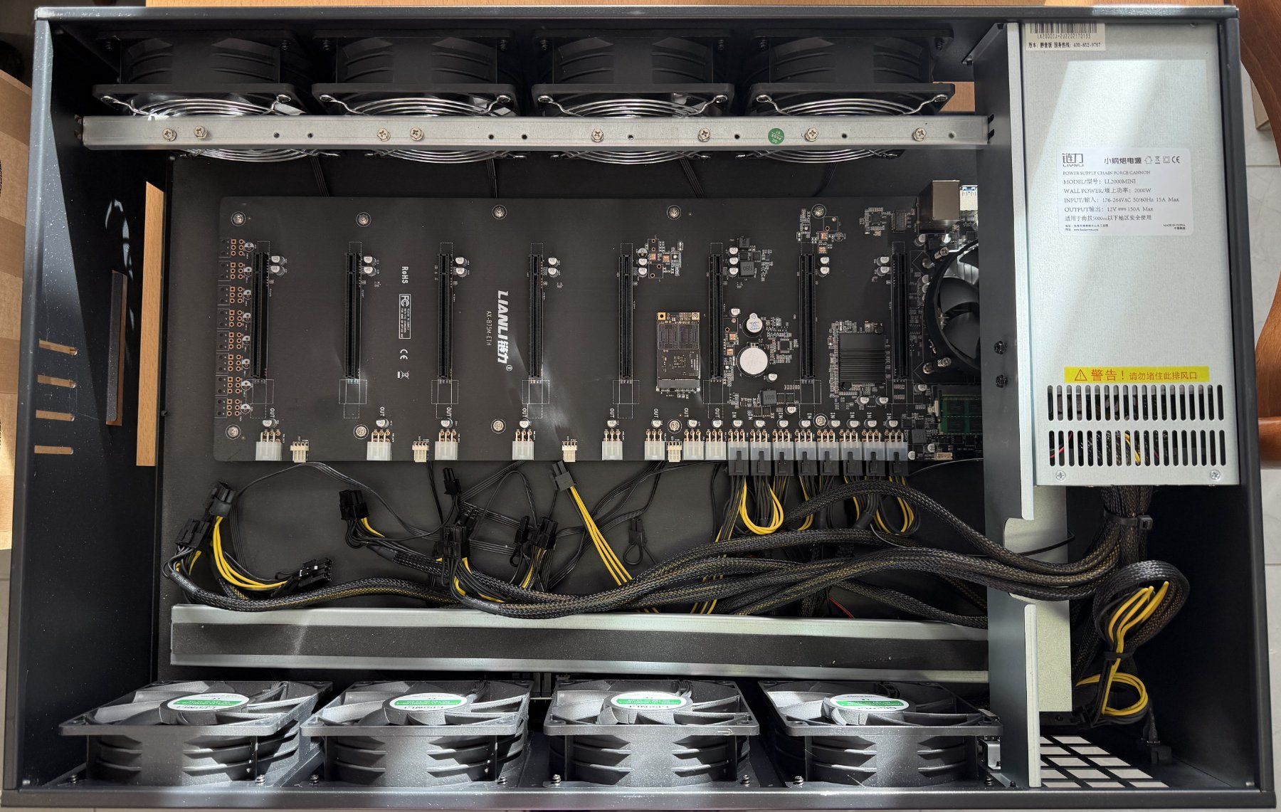 Mining Rig Gehäuse für 8: CPU i5, 4GB RAM, 64GB SSD (Neu und ...