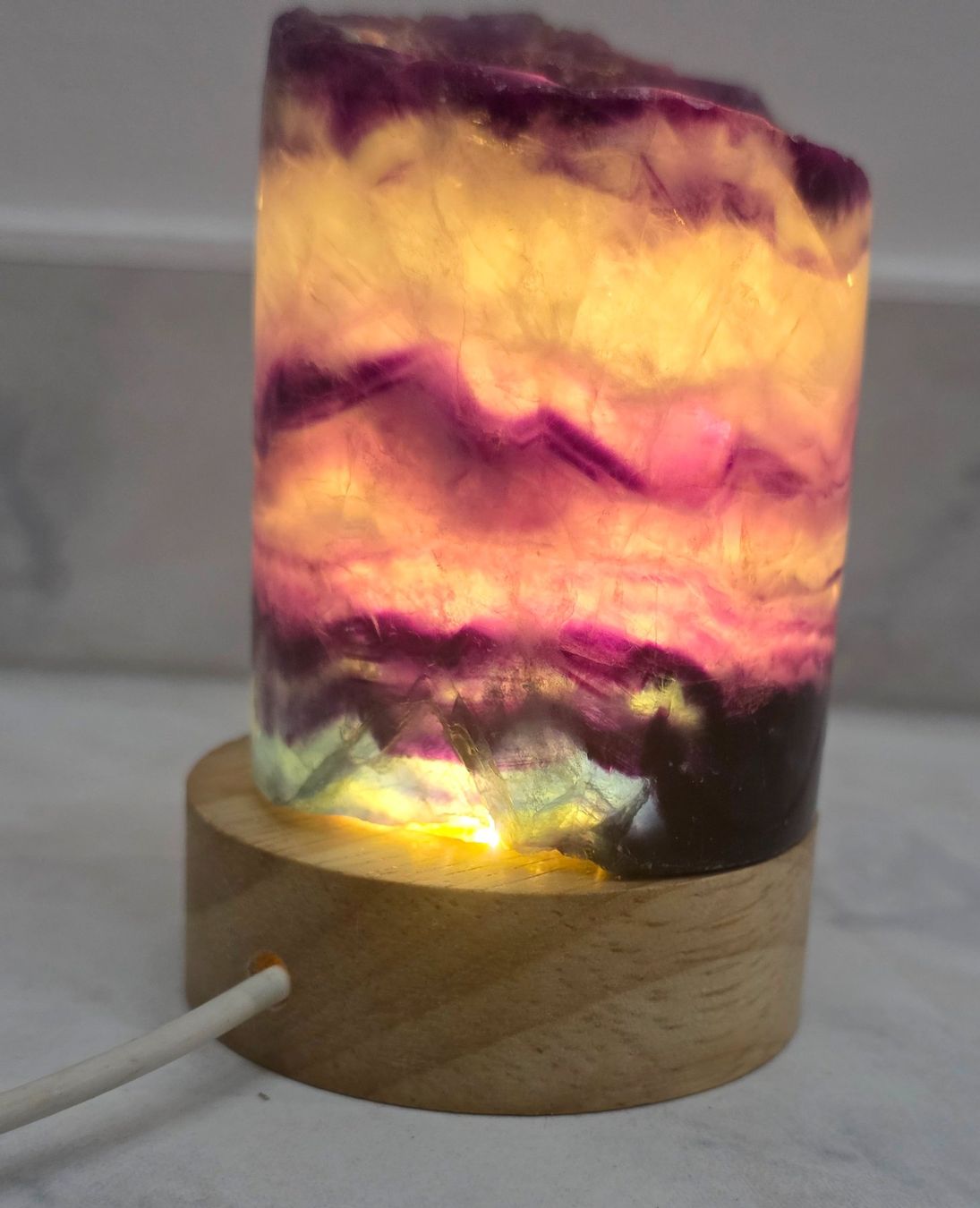 Minerali & Pietre curative: Fluorit Lampe F7 383g – Nuovo e nell'imballaggio originale da Matzingen venduto da Shay_Crystalz 1
