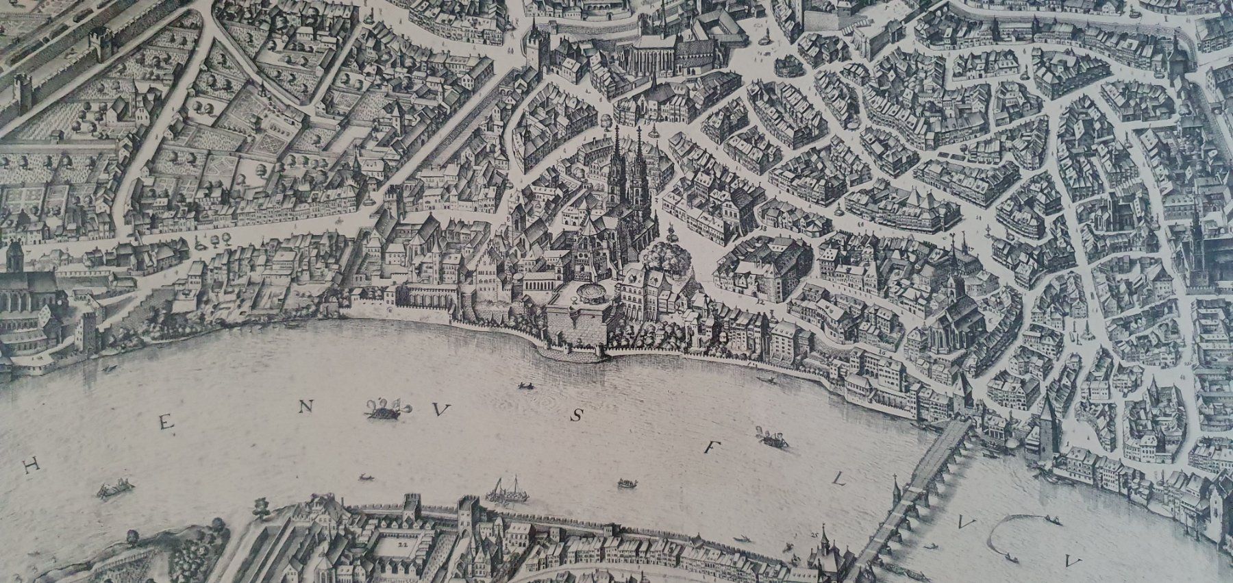 Foto & Immagini: Grosses Bild - Stadtplan Basel nach Merian – Usato da Kreuzlingen venduto da Rschweiz1 7