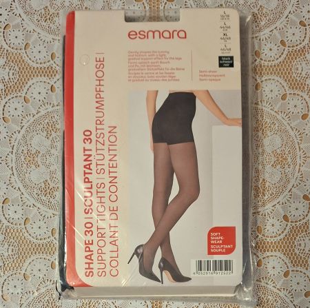 Esmara Shape 30 Stütz Strumpfhose 30den Gr.L Schwarz