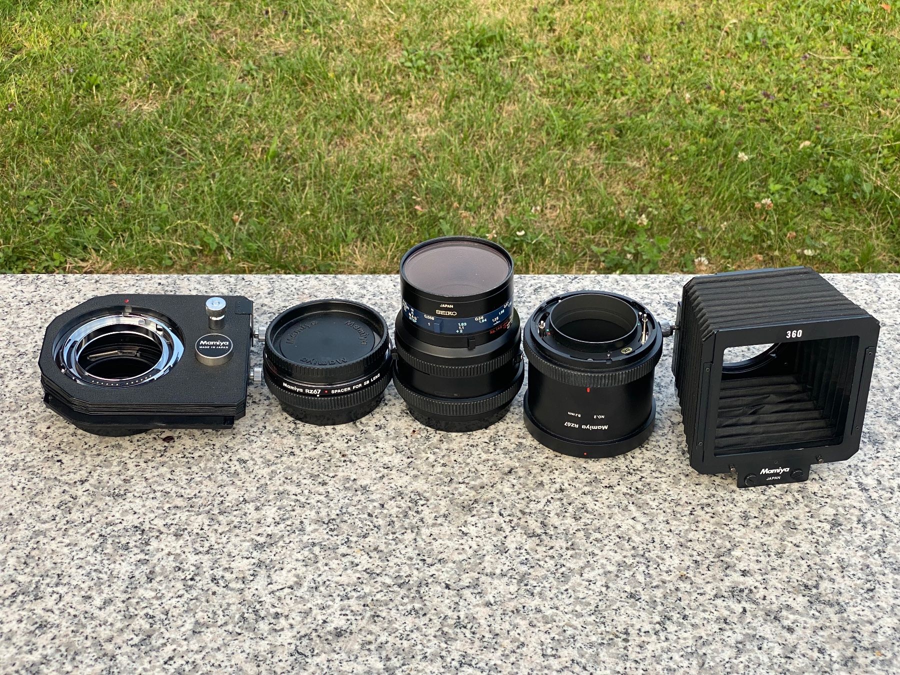 Mamiya Obiettivi: Mamiya Macro 140mm et beaucoup accessoires Macro – Usato da Gisikon venduto da sombenin