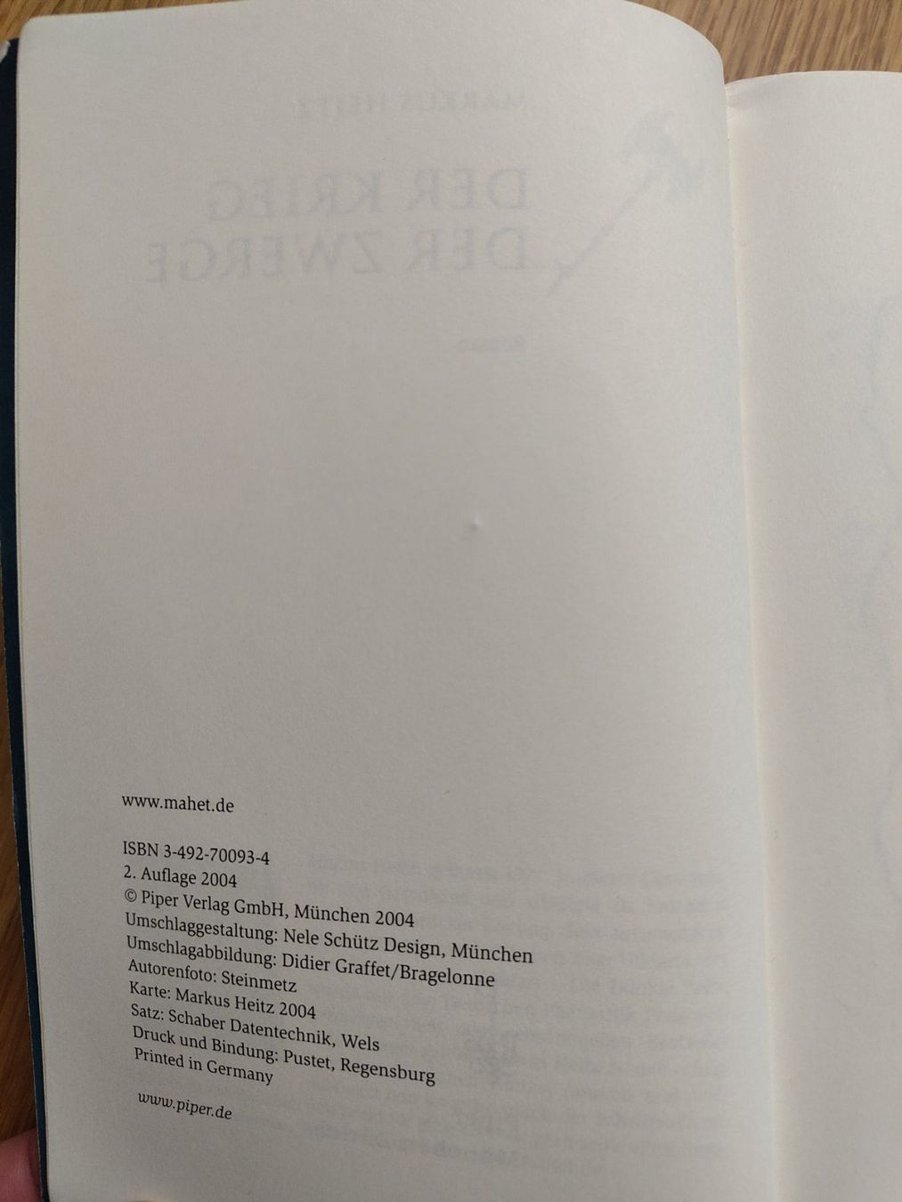 Libri: Der Krieg der Zwerge – Usato da Glattpark(Opfikon) venduto da qantas_39 2