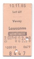 Billette Vevey - Lausanne