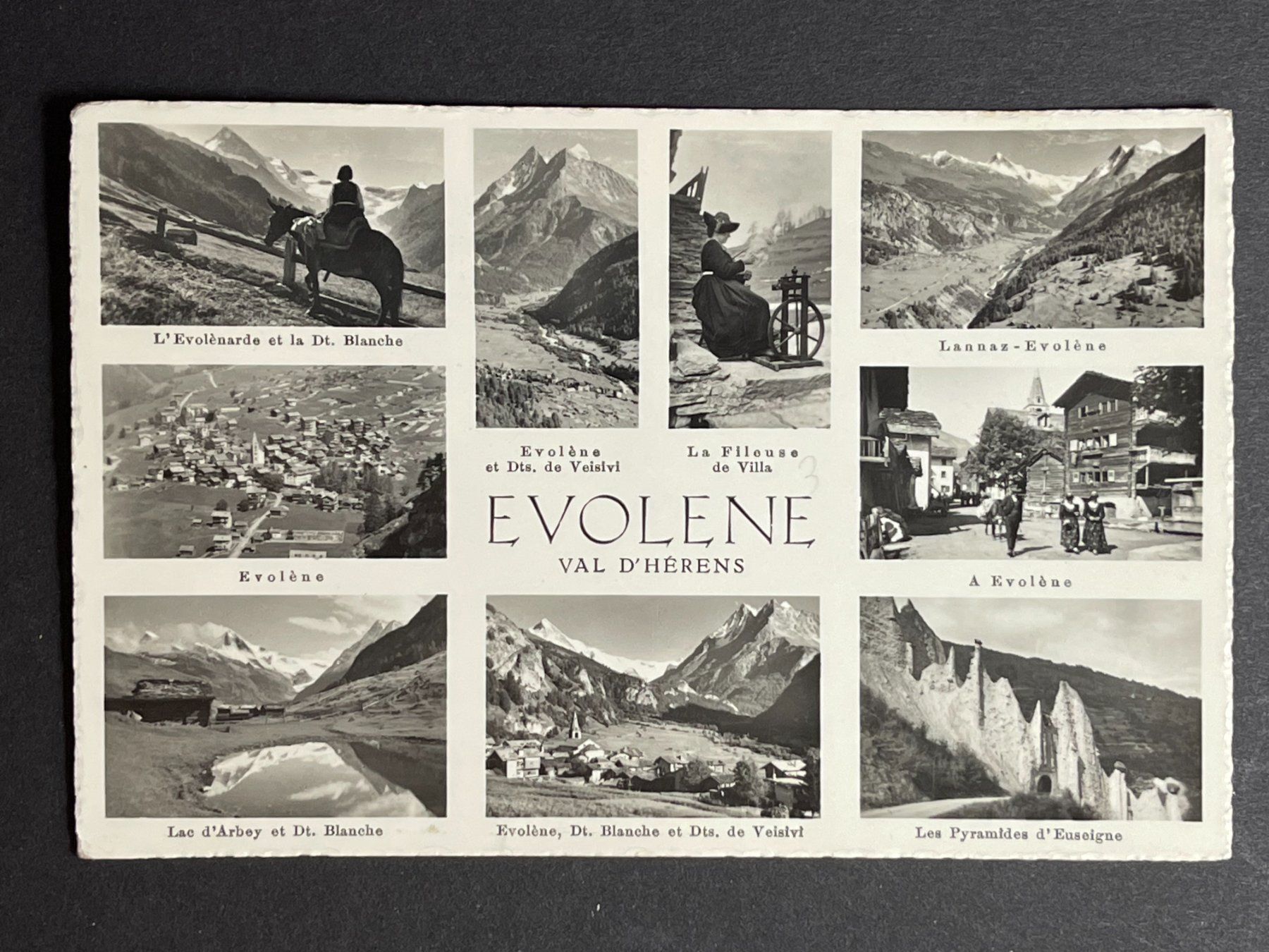 Cartoline postali: Evolène, mehrere Ansichten – Usato da Steg VS venduto da danwer74