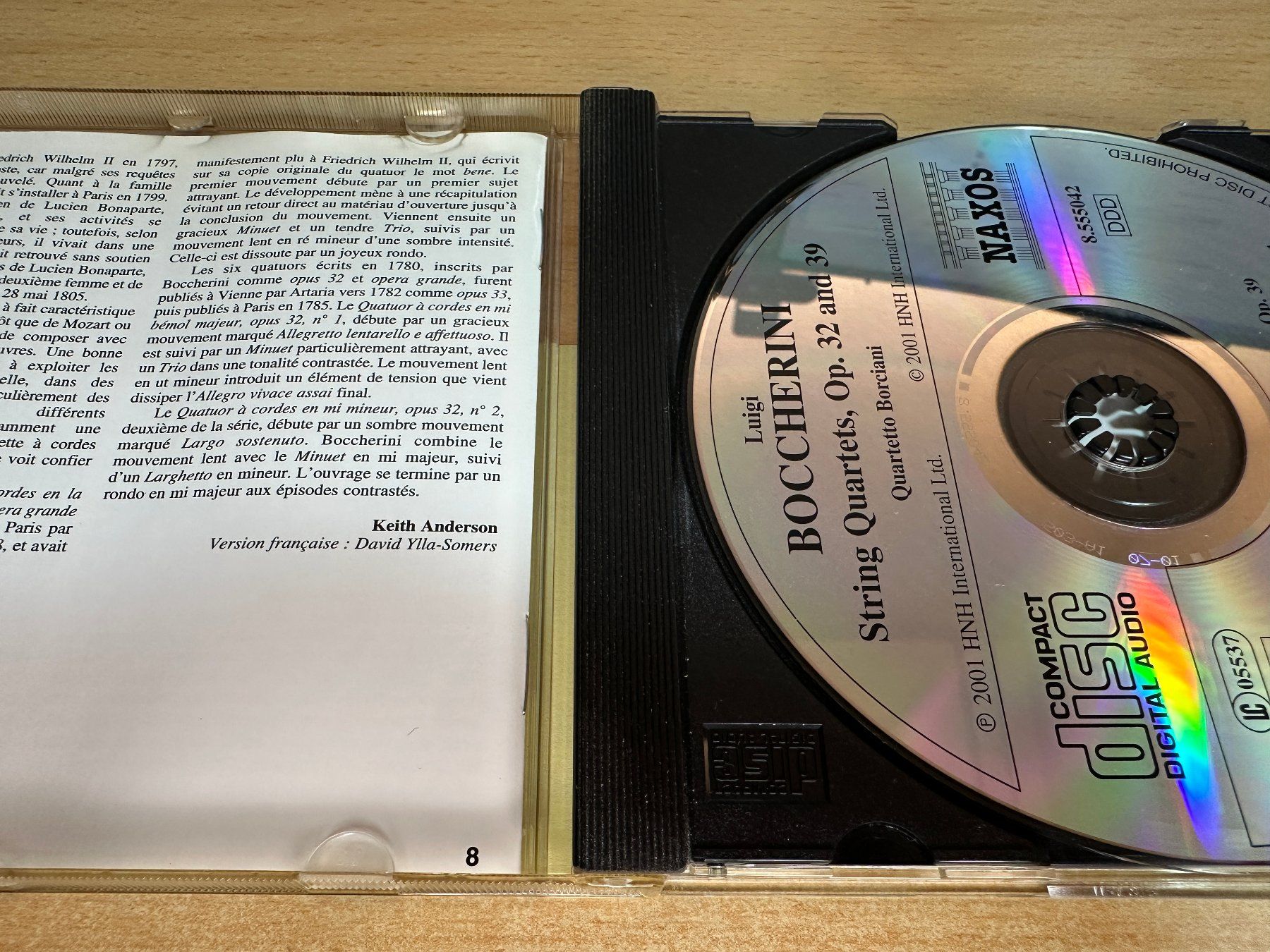 CD: D8 Boccherini Quartetto Borciani String Quartets, Op. 32 39 – Usato da Rikon im Tösstal venduto da Alpenmutz 2