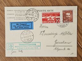 CH Philatelistentag Basel 1932 Flugpost für 3.--