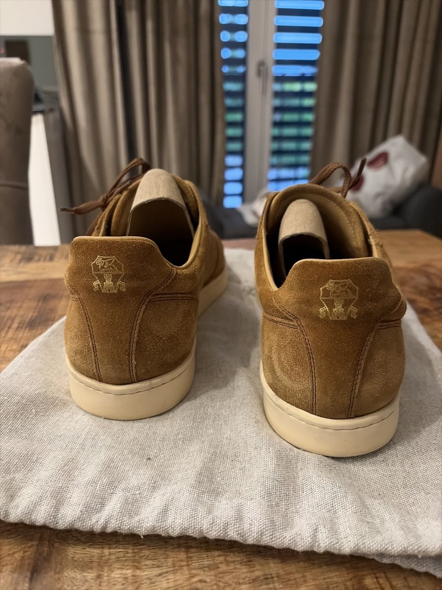 Brunello Cucinelli Herrenschuhe: Brunello Cucinelli Sneaker, braun, Wildleder, Gr. 42.5 – Gebraucht aus Oberwil-Lieli von stylebender 3