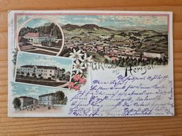 CH-AK Gruss aus Herisau gelaufen 1899