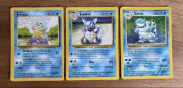 Pokémon Karten TURTOK SCHILLOK SCHIGGY