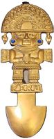Skulptur-Figur Tumi Peru 25 cm