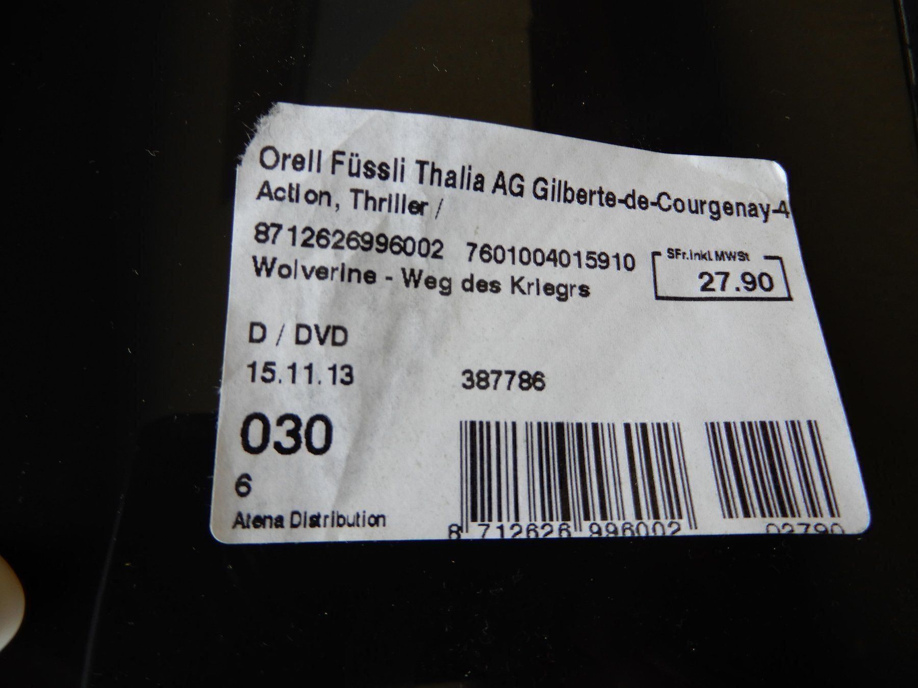 Alle DVDs: Wolverine Weg des Kriegers – Gebraucht aus Worben von MaKo3252 2