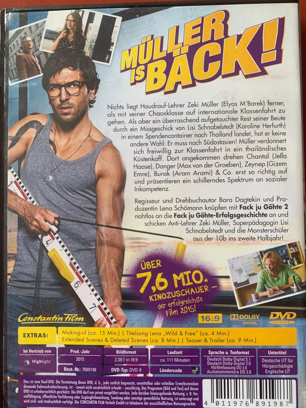Tutti i DVDs: Fack ju Göhte 2 - Müller is bäck! – Usato da Zürich venduto da Eden016 2