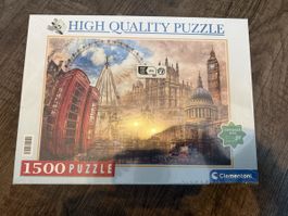 Clementoni Puzzle London, 1500 Teile - Neu & OVP! 47 Zeichen