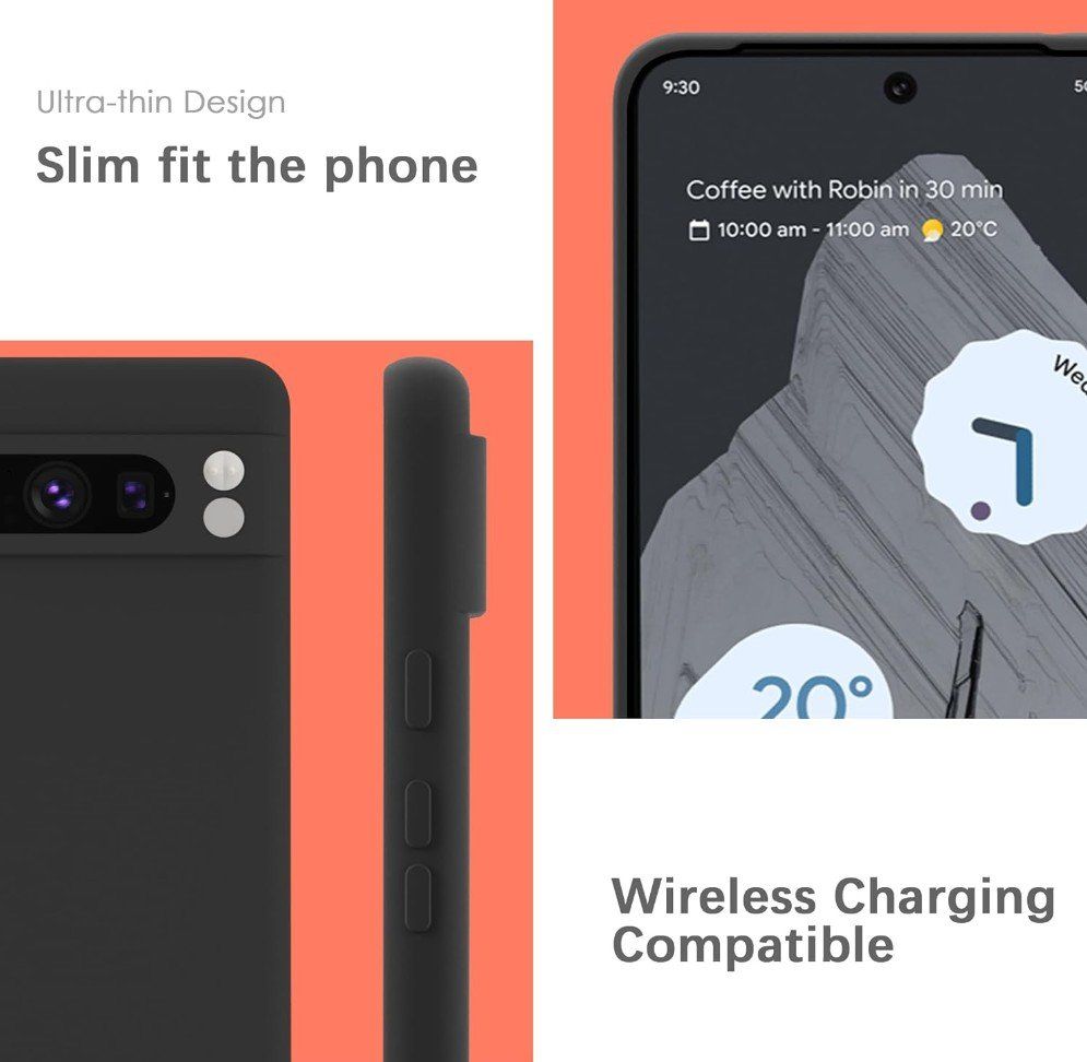 Cover & Protezioni schermo: Google Pixel 8 Pro Hülle Case black matt TPU dünn weich – Nuovo e nell'imballaggio originale da Rorschacherberg venduto da elektrofreak 4