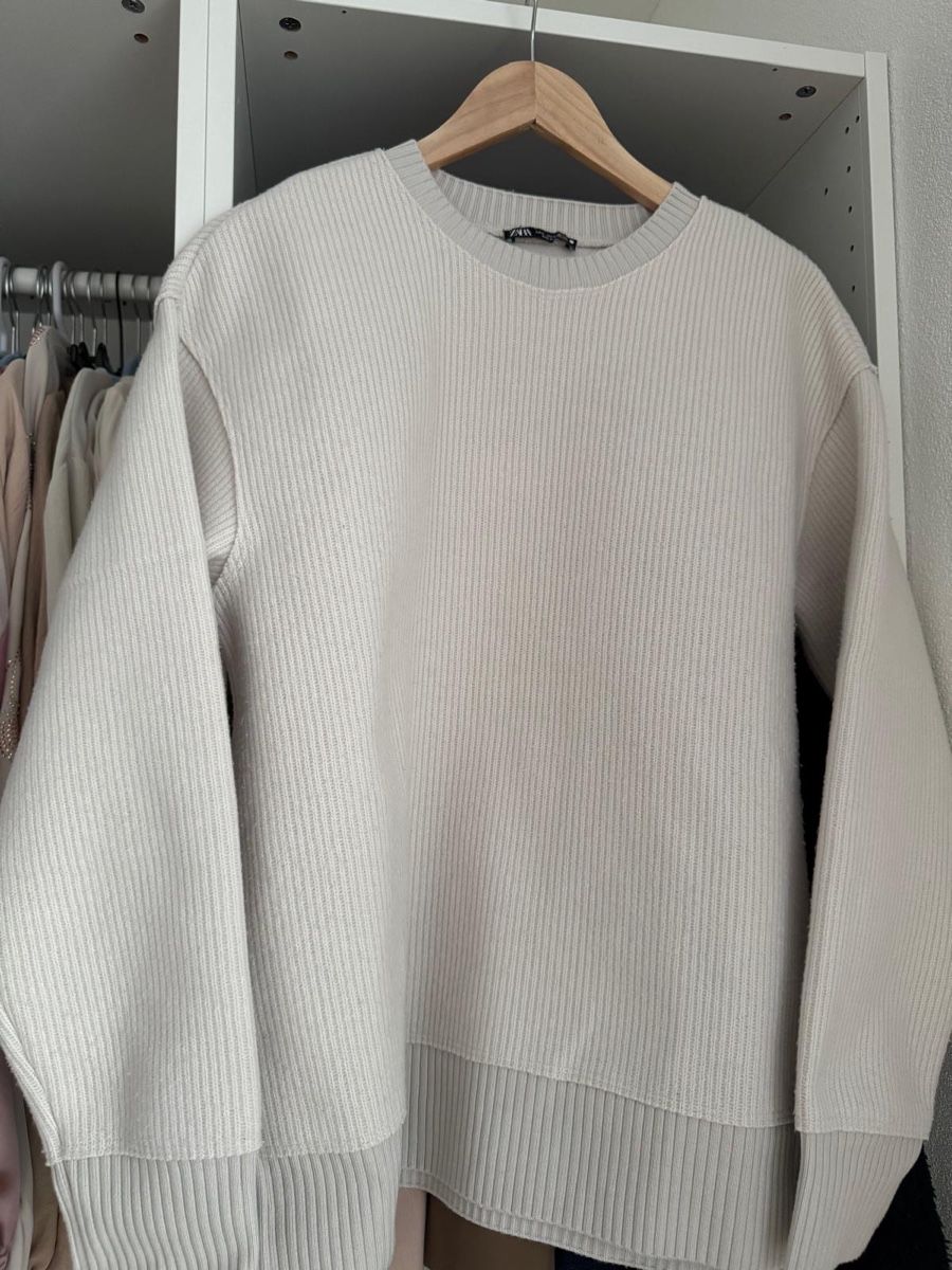 Maglioni & Felpe: Gestreifter Pullover, weiss, Oversized, Grösse XS Zara – Usato da Zofingen venduto da ismail01a