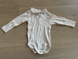 Body ML Petit Bateau 18 mois 81cm blanc longues manches 
