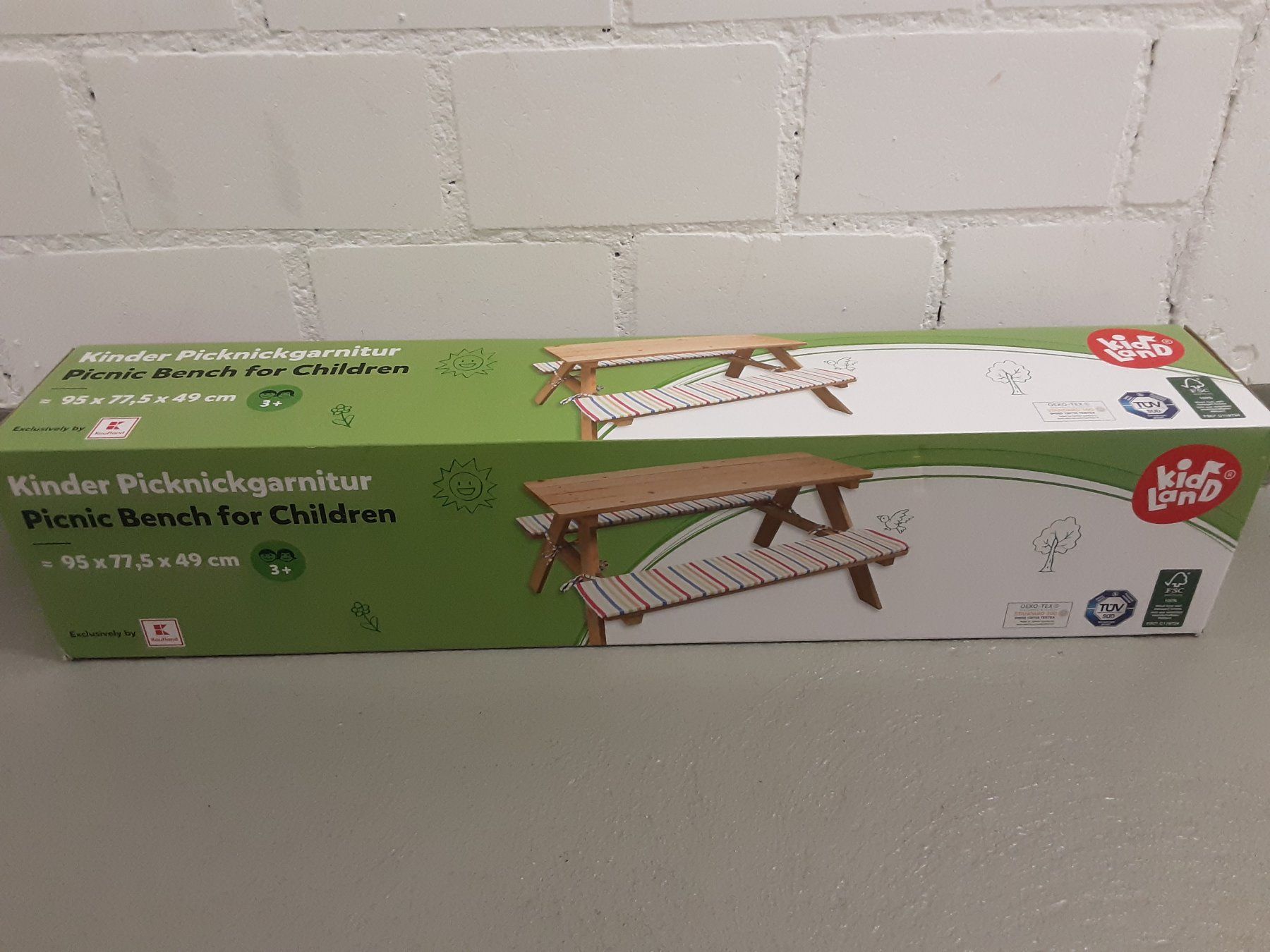 Set di tavolo e panche: KIDLAND Kinder - Picknickgarnitur – Nuovo e nell'imballaggio originale da Glattfelden venduto da Roman2504 5
