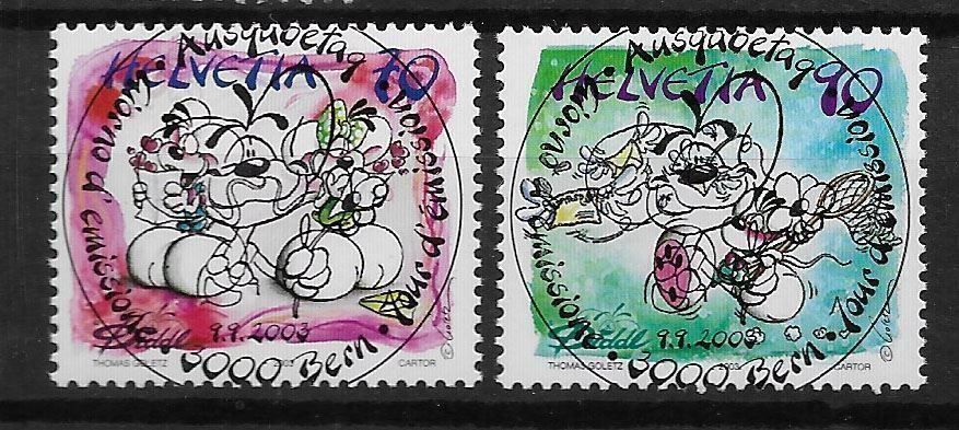 Alle Briefmarken: V1101 - Diddl 2003 vollstempel – Gebraucht aus Trélex von Phil_Albert
