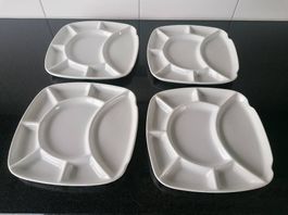 4x Fondue Chinoise Teller
