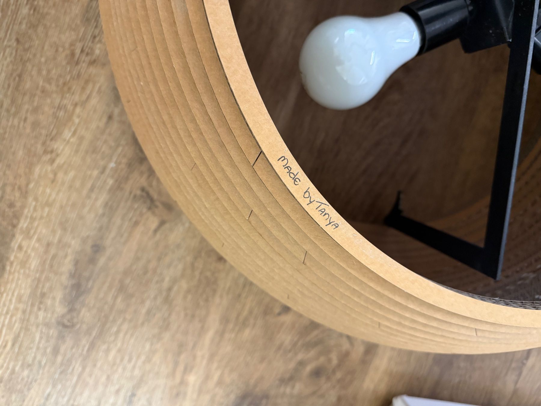 Kronleuchter & Deckenlampen: Pendellampe Disc Braun Karton Ø 60cm E27 – Gebraucht aus Altendorf von Jumpi 1