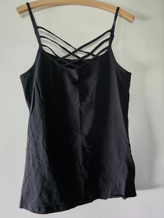 Schickes schwarzes Top von BLACK Premium, Grösse L, neu!