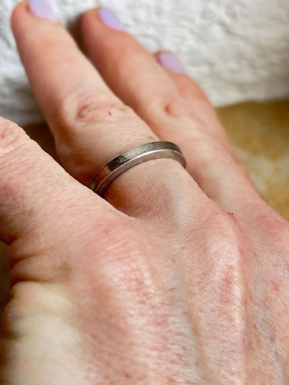 Bagues: Silberring kantig timeless (54) – D'occasion à Dittingen par Bijoubelle 1