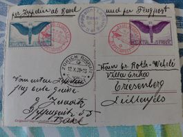 Tolle Zeppelin Luftpostkarte