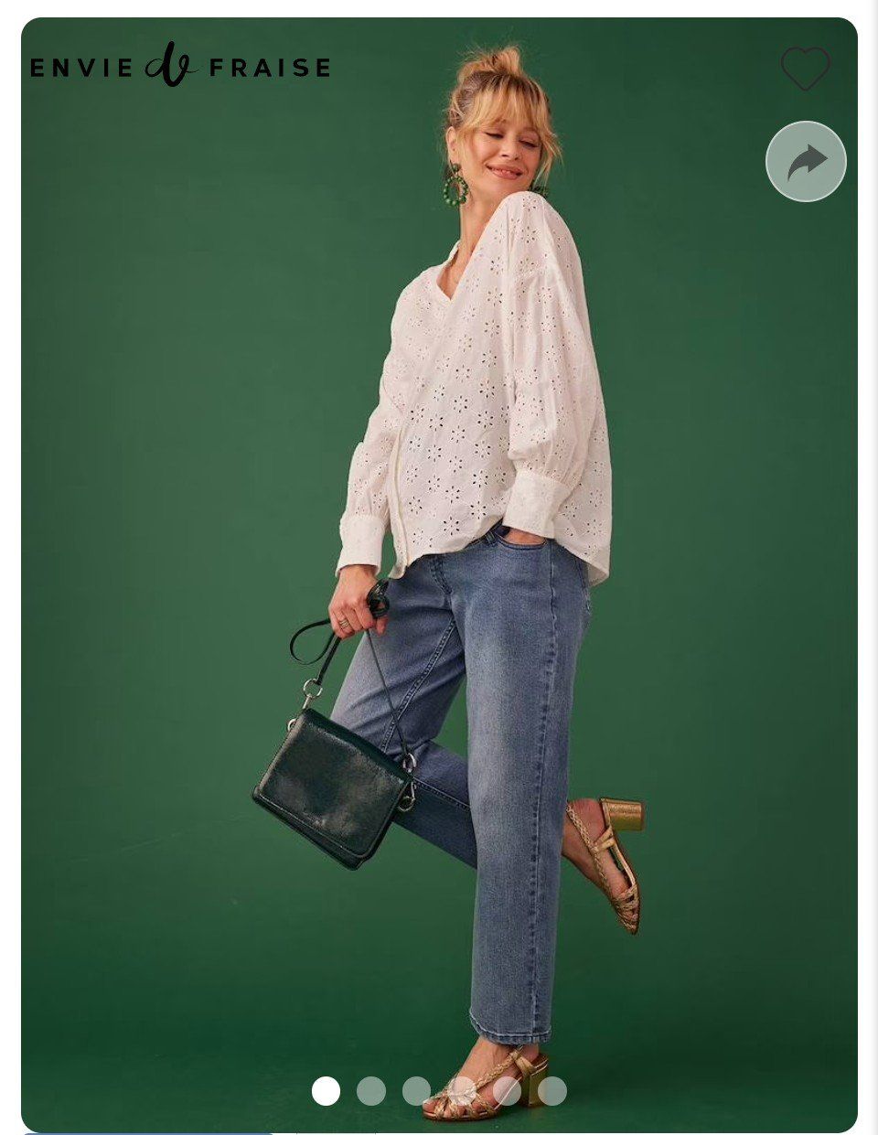 Jeans: Gerade Umstandsjeans von Vertbaudet, blau, Grösse 44 – Nuovo (secondo la descrizione) da Zürich venduto da rah_5p85