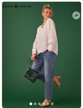 Gerade Umstandsjeans von Vertbaudet, blau, Grösse 44