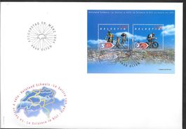 FDC Sonderblock 1118 Veloland Schweiz ET Olten 9.3.2004