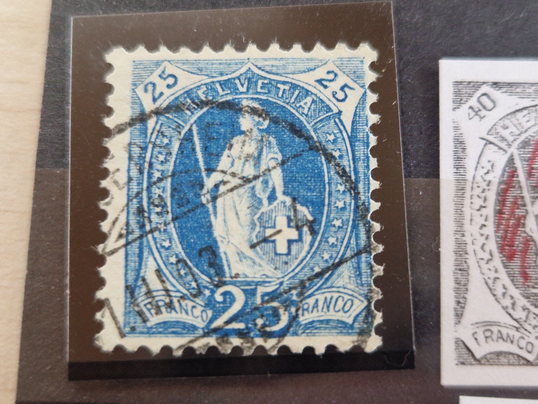 Tutti i francobolli: Stehende 73E, Retouchen, ab 1.- – Usato da Burgdorf venduto da Glossy01 1
