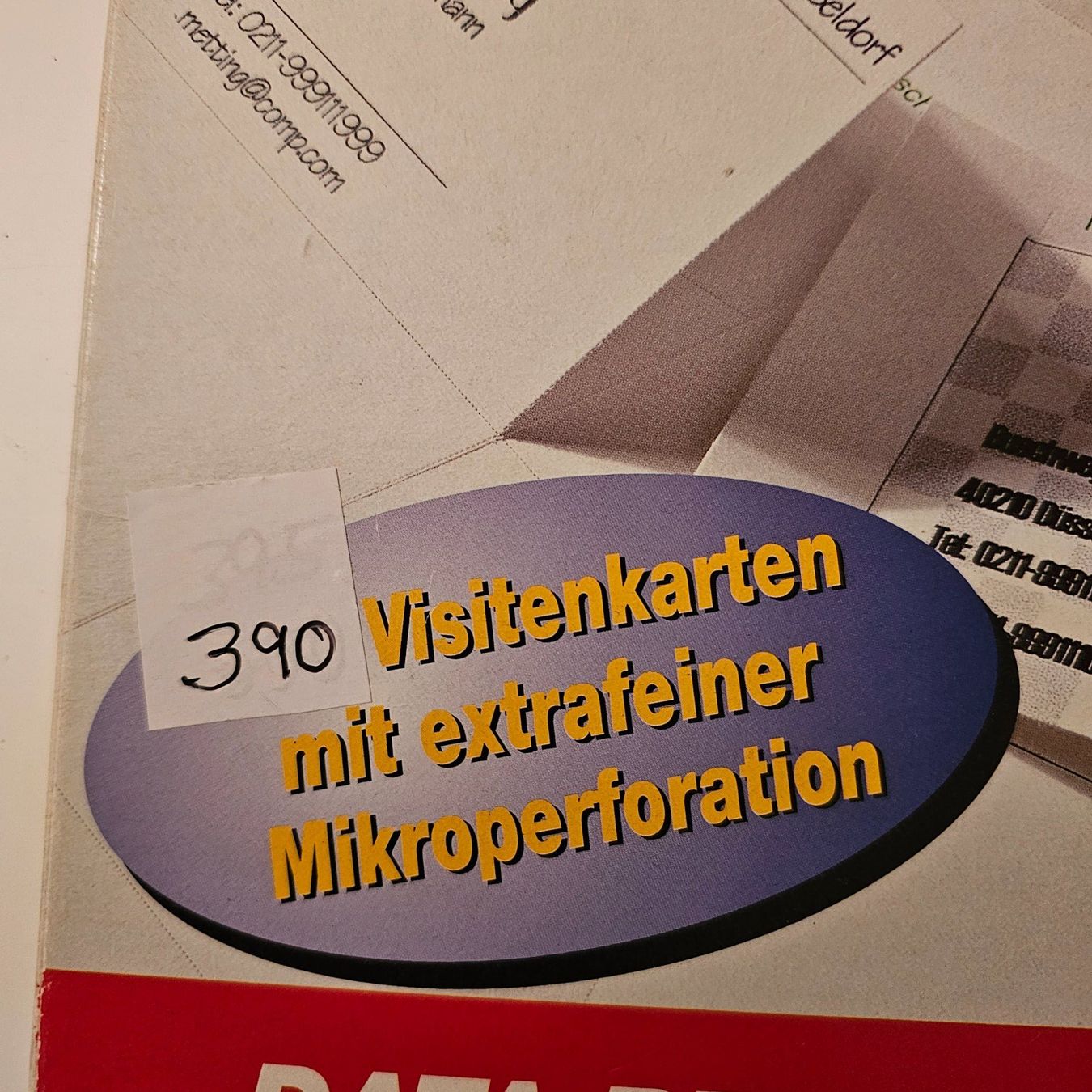 Cartoline: Visitenkarten  von Data Becker – Usato da Reinach AG venduto da Amroch 1