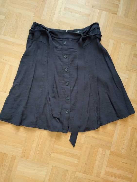 Jupe Caroll Noire - Taille 42 - Occasion En Très Bon état
