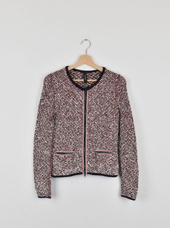 Marc Cain Bouclé-Strickjacke, Gr.34 (N1)