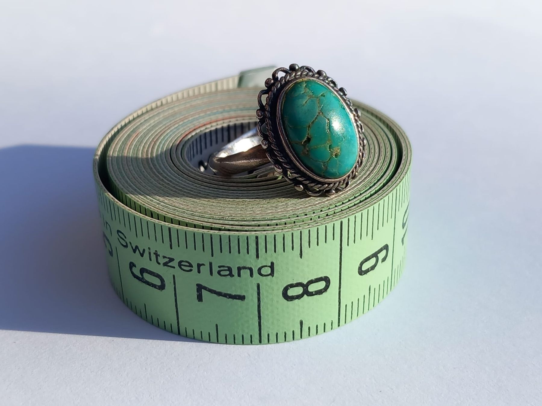 Ringe: Alter Silber 925  Ring mit Echt Türkis Stein Gr. 52 – Gebraucht aus Winterthur von Jopf1 3
