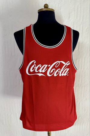 Coca-Cola Tank Top Grösse L rot/weiss „Divided for H&M“