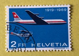 Nr.465 Sonderpostmarken 50 Jahre Flugpost 1969  