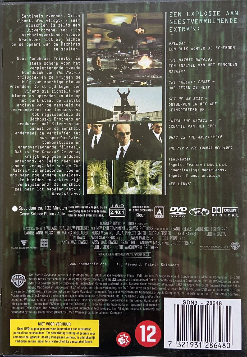 Tous les DVDs: DVD  "Matrix Reloaded" – D'occasion à Böckten par Hansi36 3