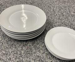 Teller-Set weiss 6 grosse 3 kleine guter Zustand