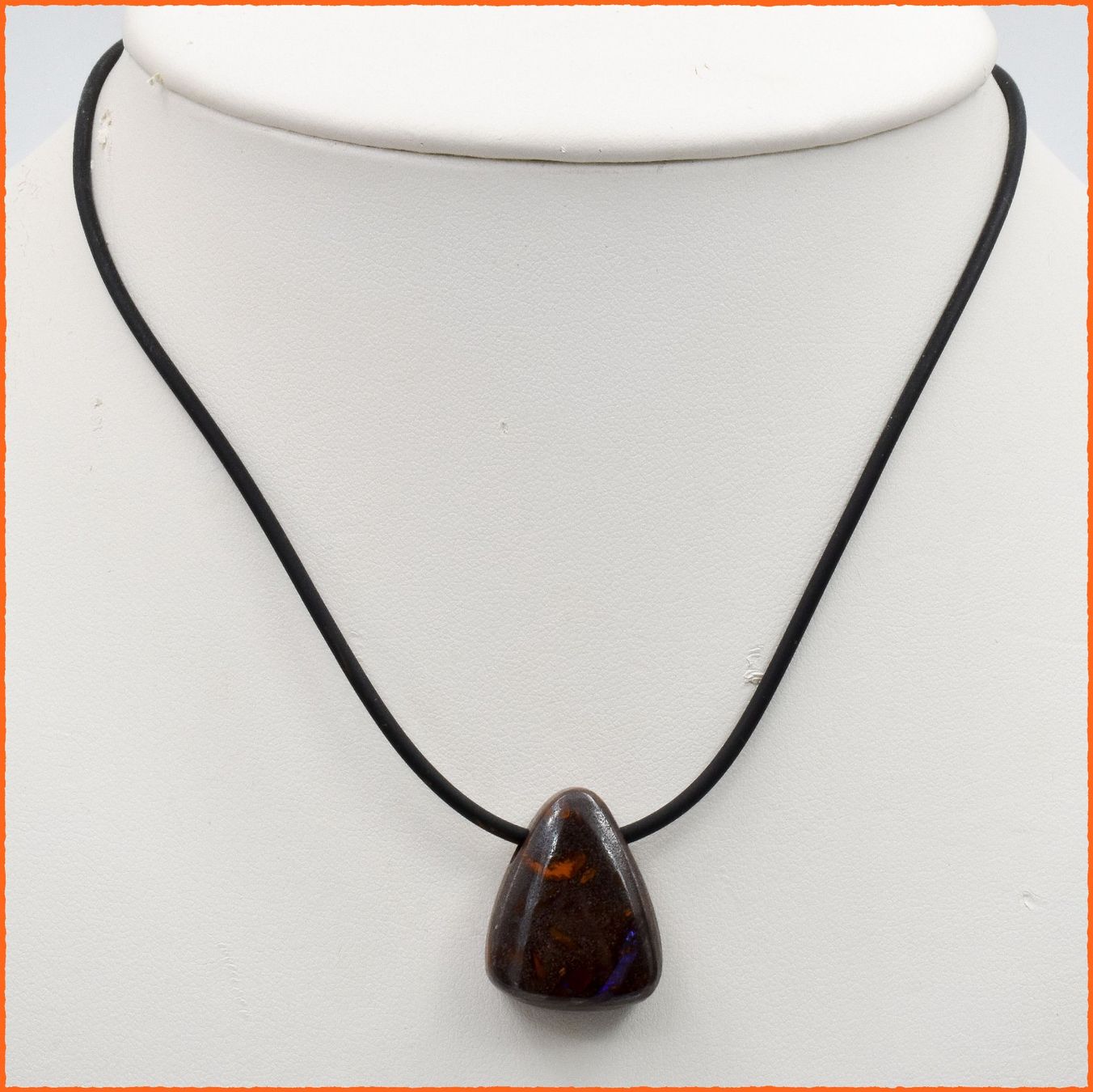 Pendentifs: Boulder Opal Anhänger mit Kautschukband – Neuf avec emballage d'origine à Oberglatt ZH par Goldfee1 3