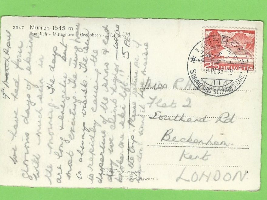 Cartoline postali: Mürren – Usato da Zürich venduto da t24_de 1